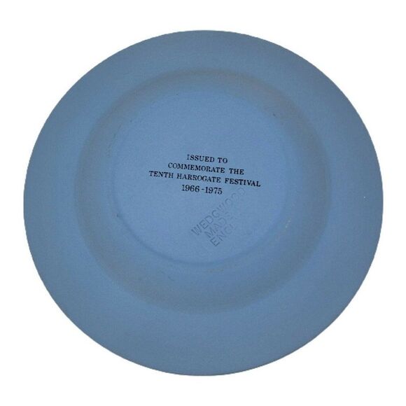 Wedgwood Jasperware England Blue 10th Harrogate Festival 1975 Trinket Dish Rare - Picture 3 of 4